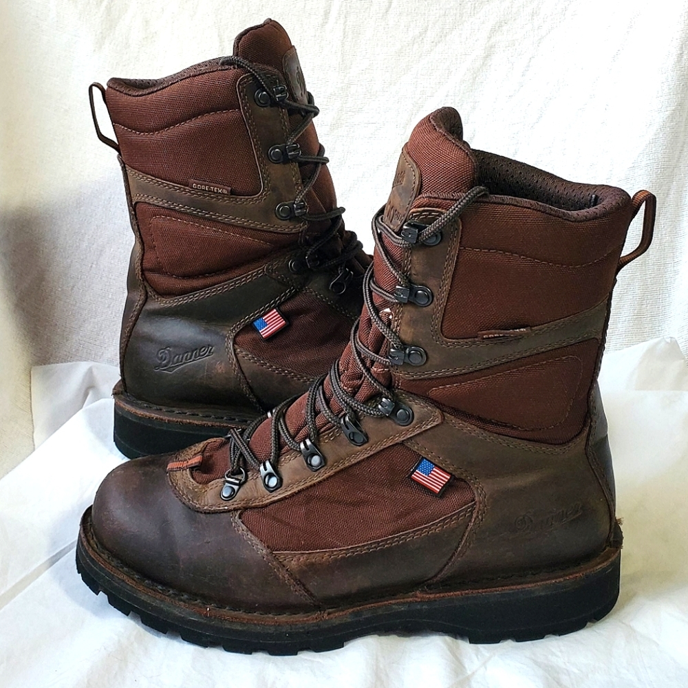 Danner Men's East Ridge GTX 8" Leather Boots Waterproof Size 8.5 D —- womens 10